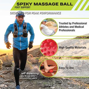 LORDEX Spiky Massage Ball كرة التدليك الشوكية من لورديكس